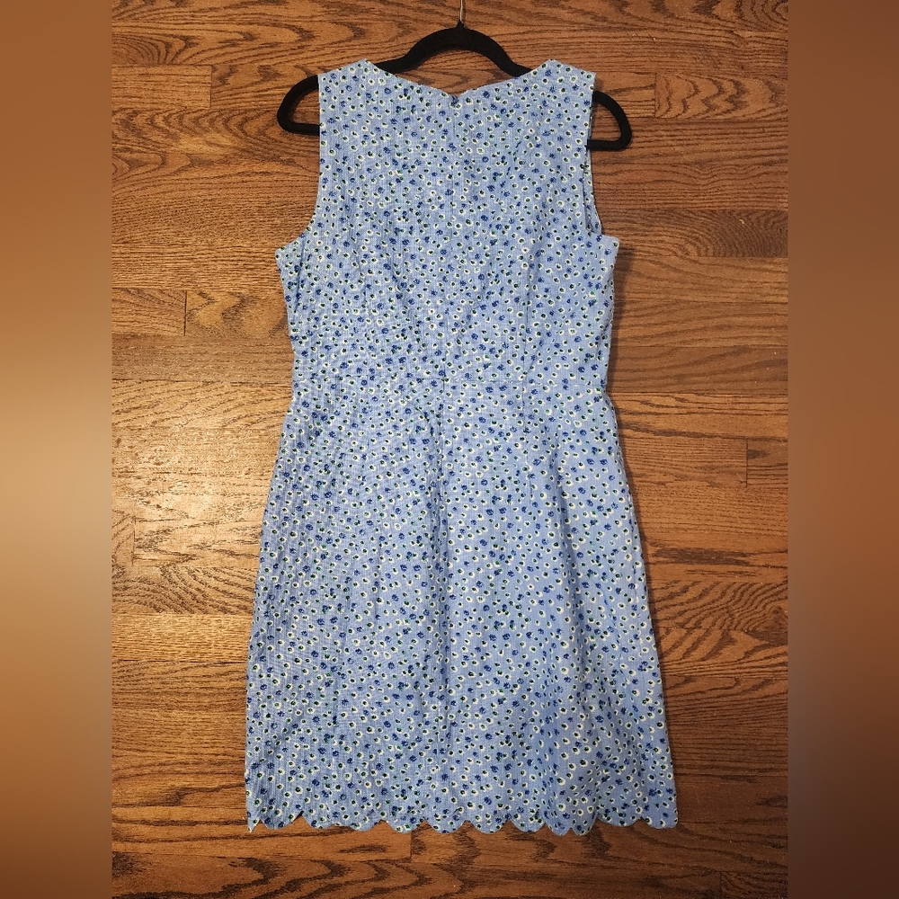 J. Crew Factory Blue Floral Mini Dress - Picture 3 of 6